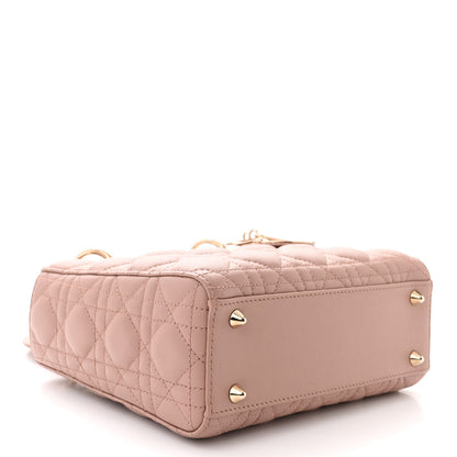 Christian Dior Lambskin Cannage Small My ABCDior Lady Dior Fard 4 of 11