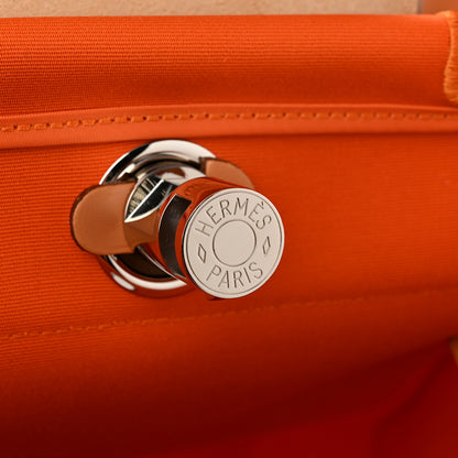 Hermes Toile Vache Hunter Herbag Zip 31 PM Orange 7 of 12