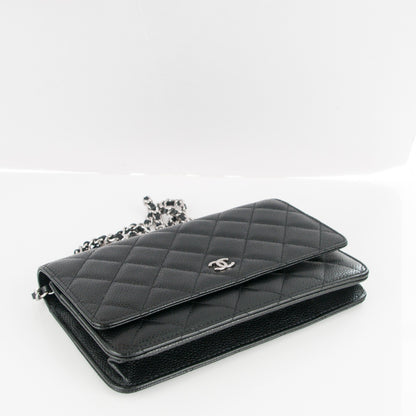 Chanel Caviar Quilted Wallet On Chain WOC Black 4 of 8