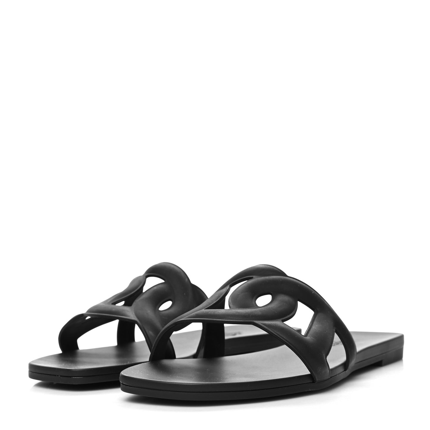 Rubber Aloha Sandals 36 Black