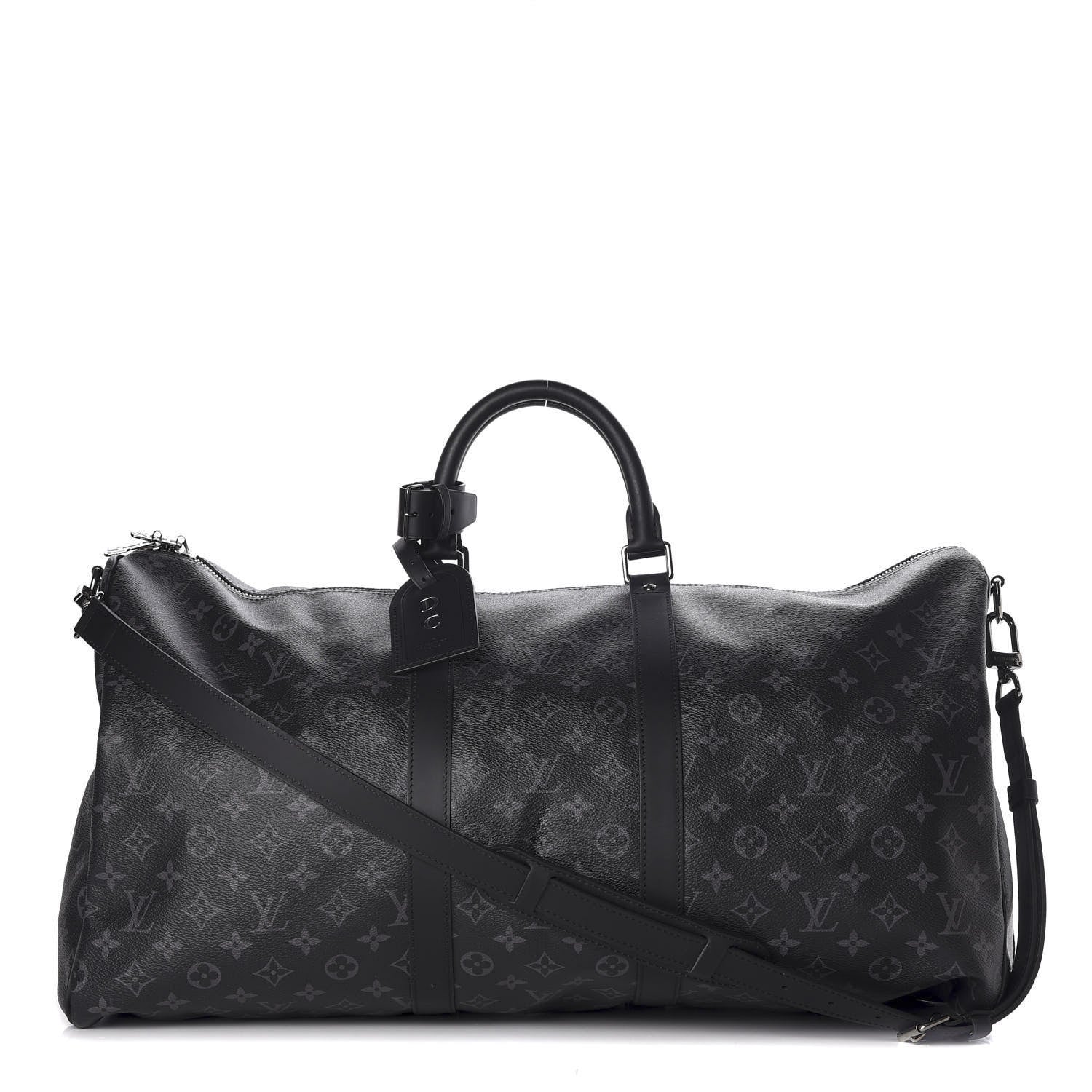 Louis Vuitton Monogram Eclipse Keepall Bandouliere 55 1 of 9