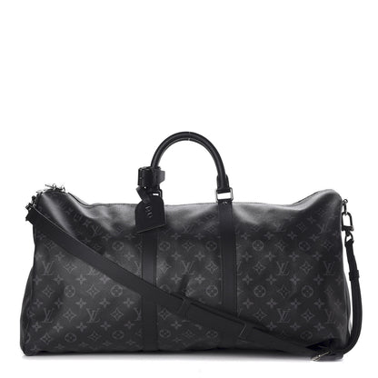 Louis Vuitton Monogram Eclipse Keepall Bandouliere 55 1 of 9