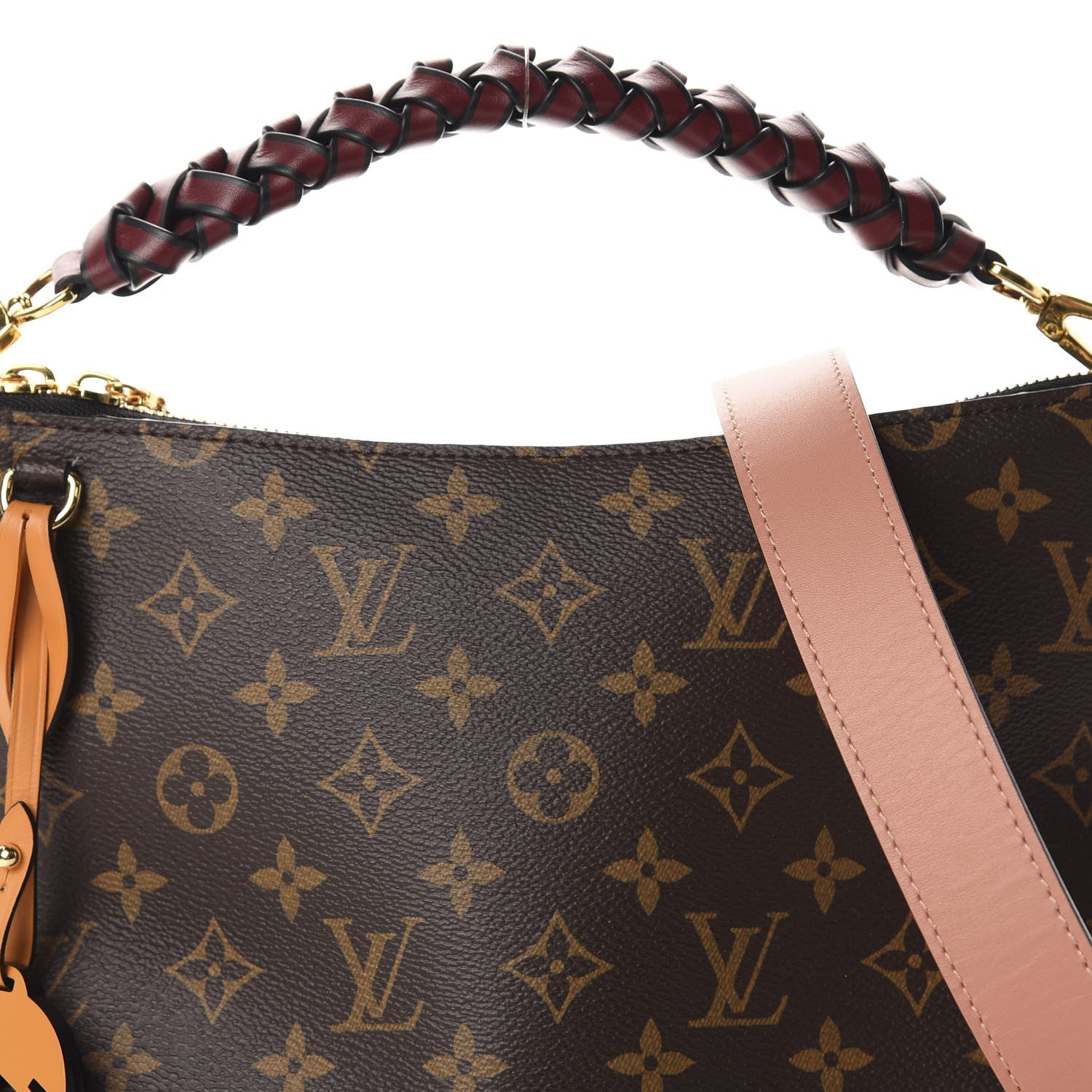 Louis Vuitton Monogram Beaubourg Hobo Mini Bordeaux Red Peach Safran Blue Jean Blue 10 of 10