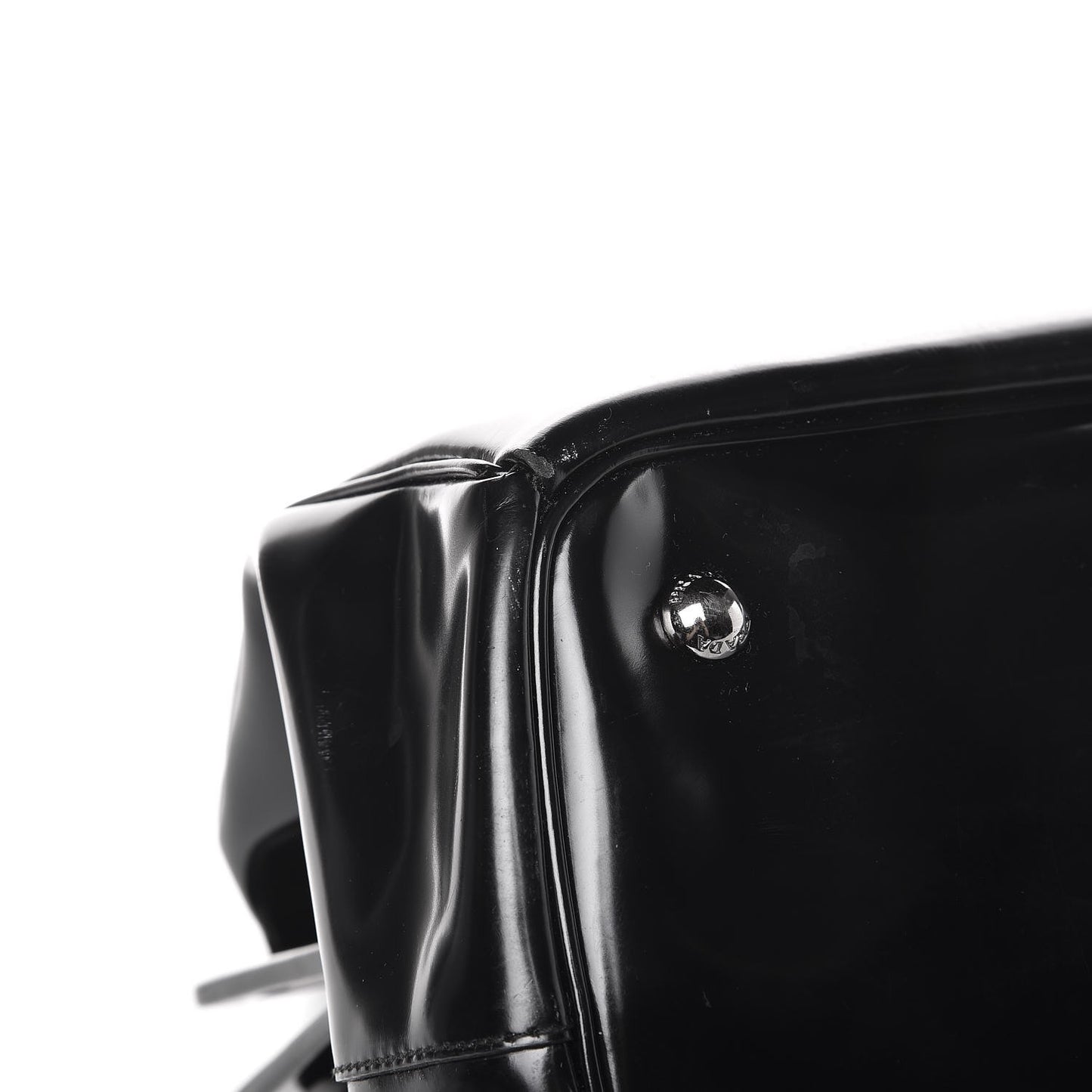 Spazzolato Crystal Frame Bag Black