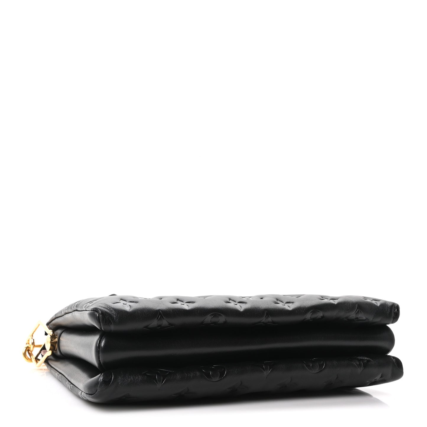 Lambskin Embossed Monogram Coussin PM Black