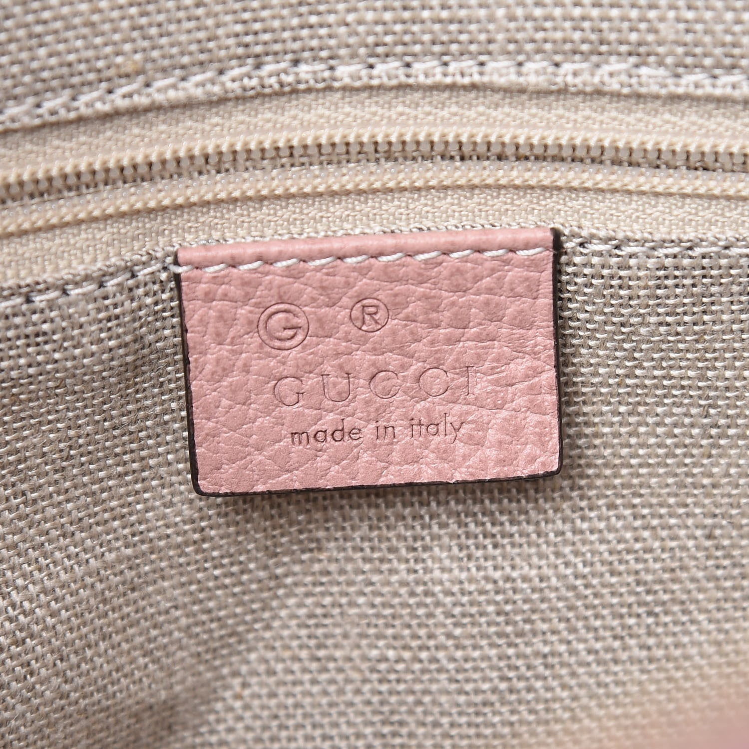 Gucci Dollar Calfskin GG Charm Dome Satchel Soft Pink 8 of 9