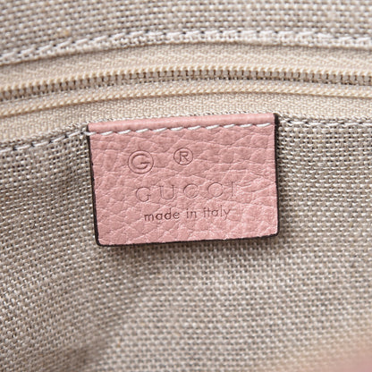 Gucci Dollar Calfskin GG Charm Dome Satchel Soft Pink 8 of 9