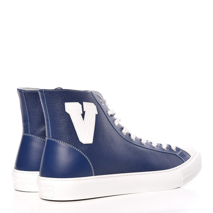 Louis Vuitton Calfskin Tattoo Sneaker Boots 9 Blue 4 of 9