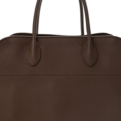 The Row Matte Grained Calfskin Soft Margaux 15 Dark Mocha 7 of 12