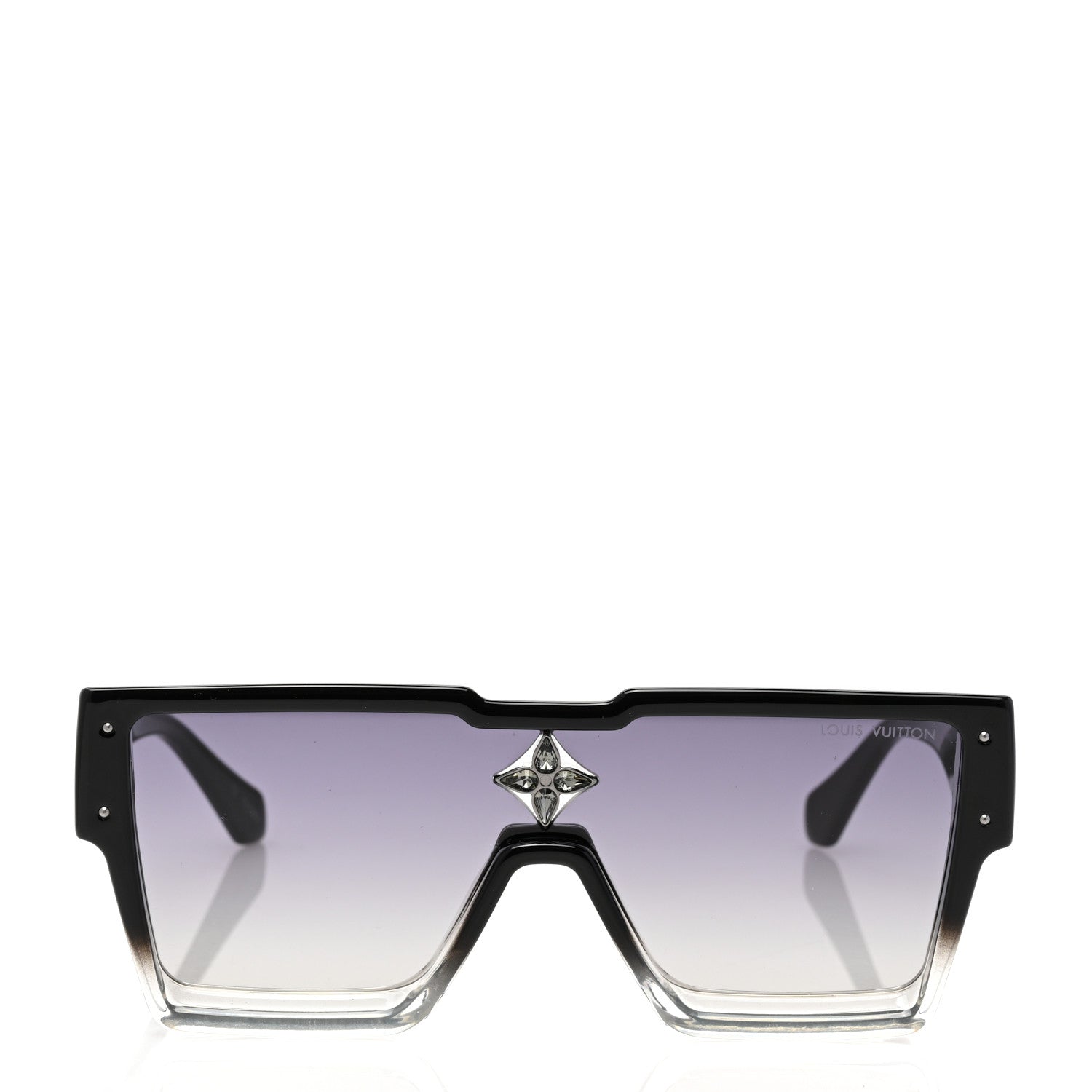 Louis Vuitton Acetate Swarovski Crystal Cyclone Sunglasses Z1736W Black 2 of 8