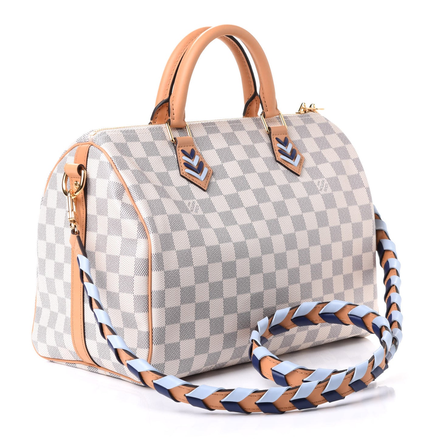 Damier Azur Braided Speedy Bandouliere 30 Blue