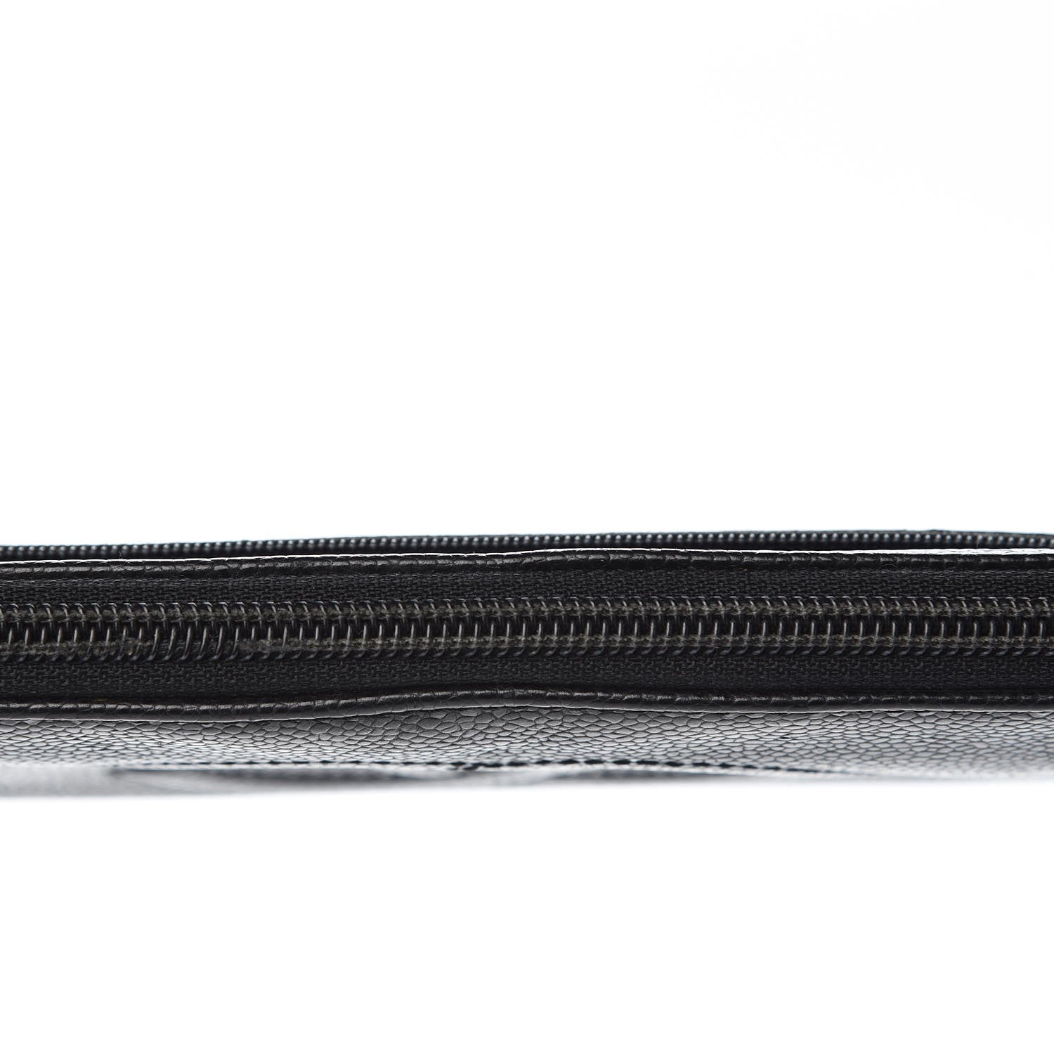 Chanel Caviar CC Timeless Large Zip Around Wallet Black 10 of 12
