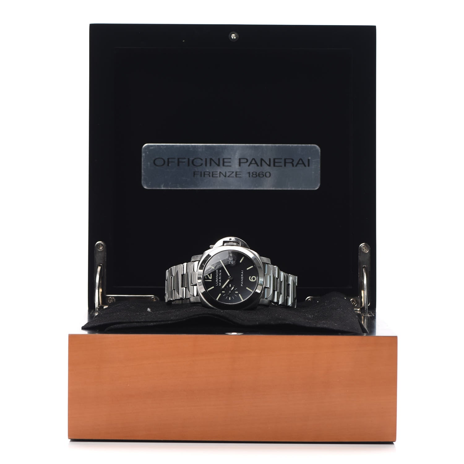 Panerai Stainless Steel 44mm Marina Luminor Automatic Watch Black PAM00050 6 of 6