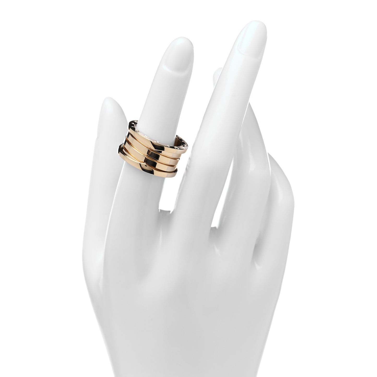 18K Yellow Gold B.Zero1 Four-Band Ring 53 6.5