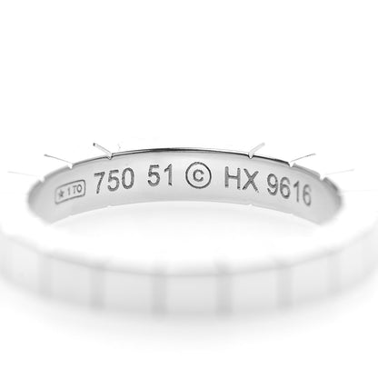 Cartier 18K White Gold Lanieres Ring 51 5.75 4 of 5