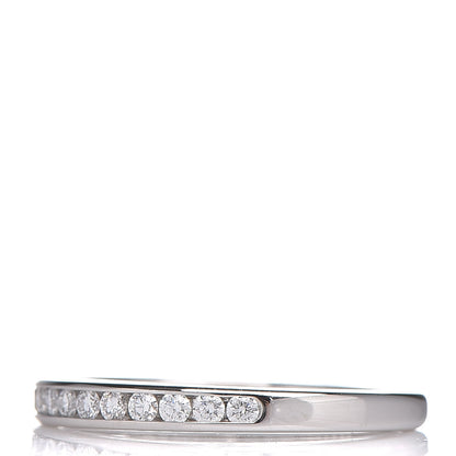 Tiffany Platinum Diamond .17ctw Half Circle Wedding Band Ring 48 4.5 3 of 6