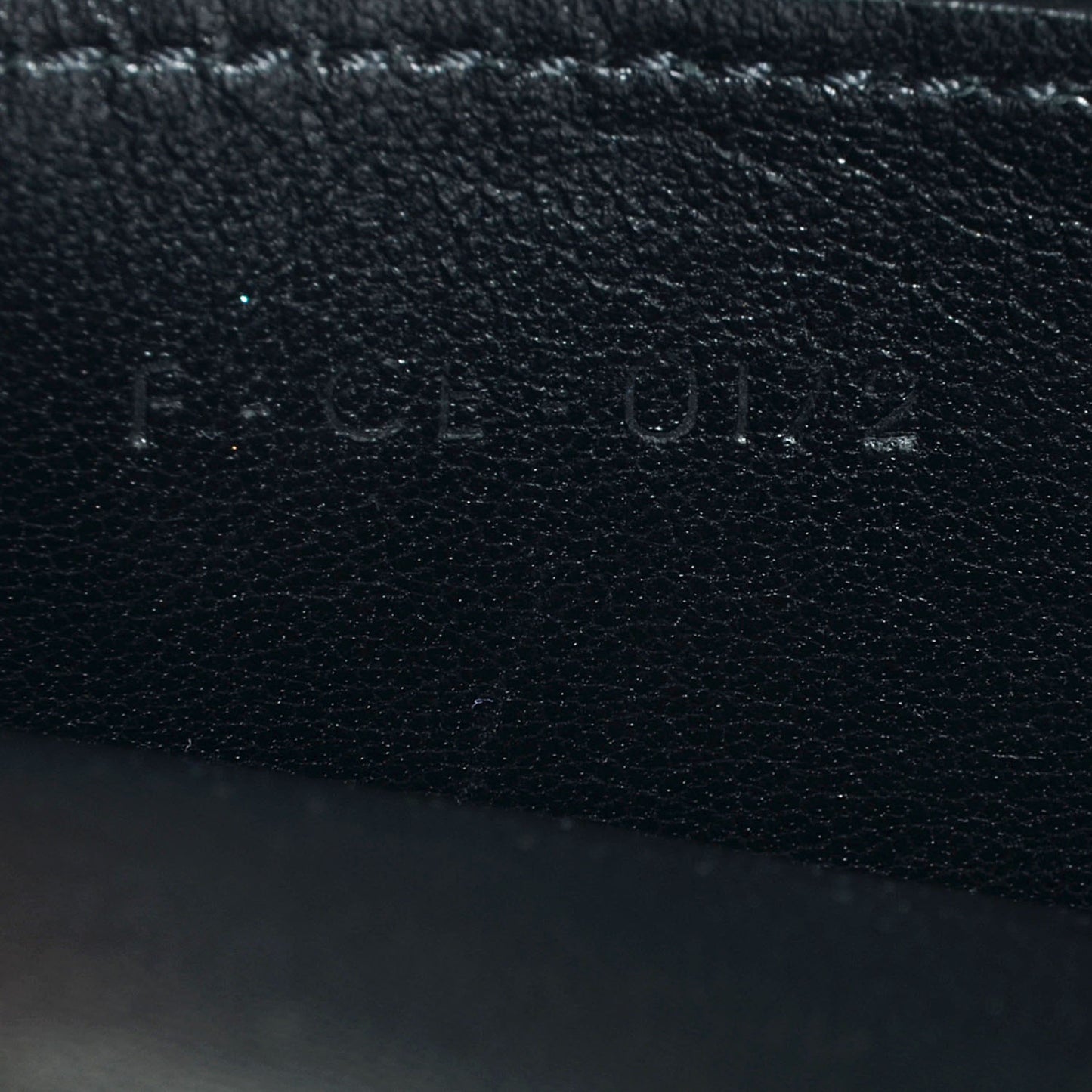 Smooth Calfskin Bi-Color Medium Case Bag Black