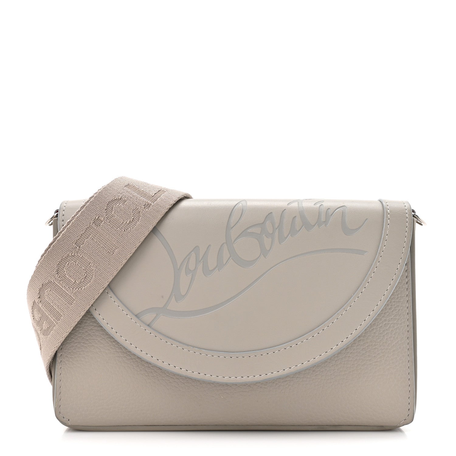Christian Louboutin Calfskin Explorafunk Wallet On Strap Goose 1 of 13