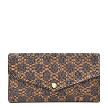 Louis Vuitton Damier Ebene Sarah Wallet NM 1 of 12