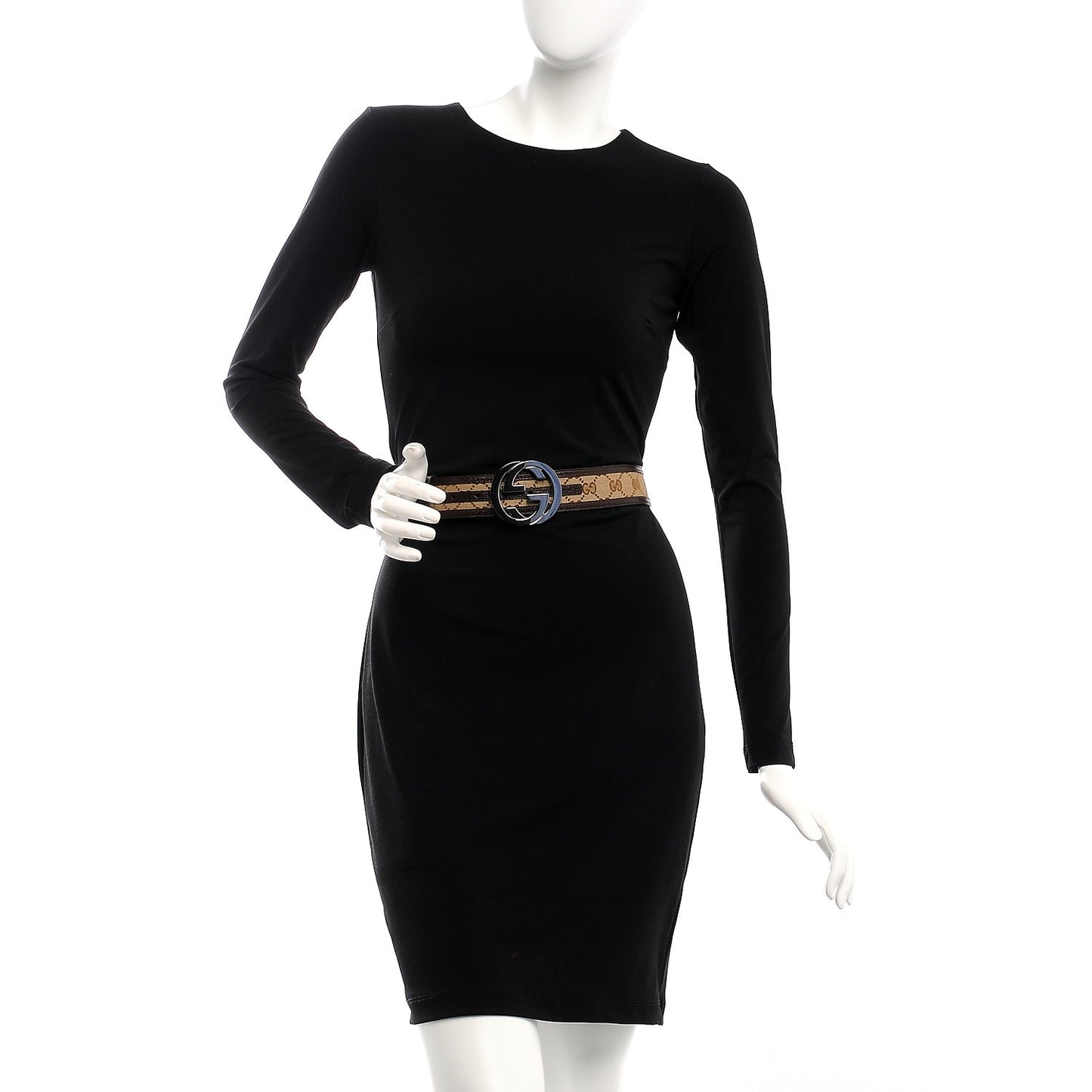 Monogram Interlocking G Belt 85 34 Dark Brown