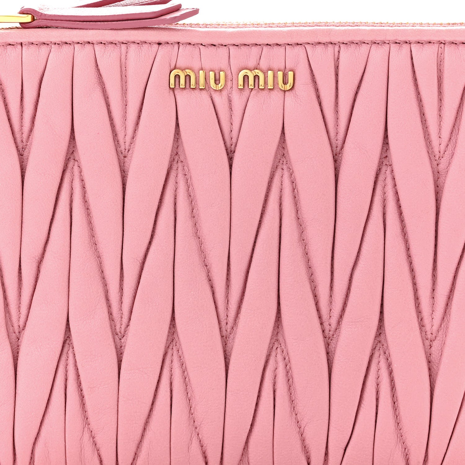 Miu Miu Nappa Matelasse Double Zip Shoulder Bag Orchid Pink 10 of 13
