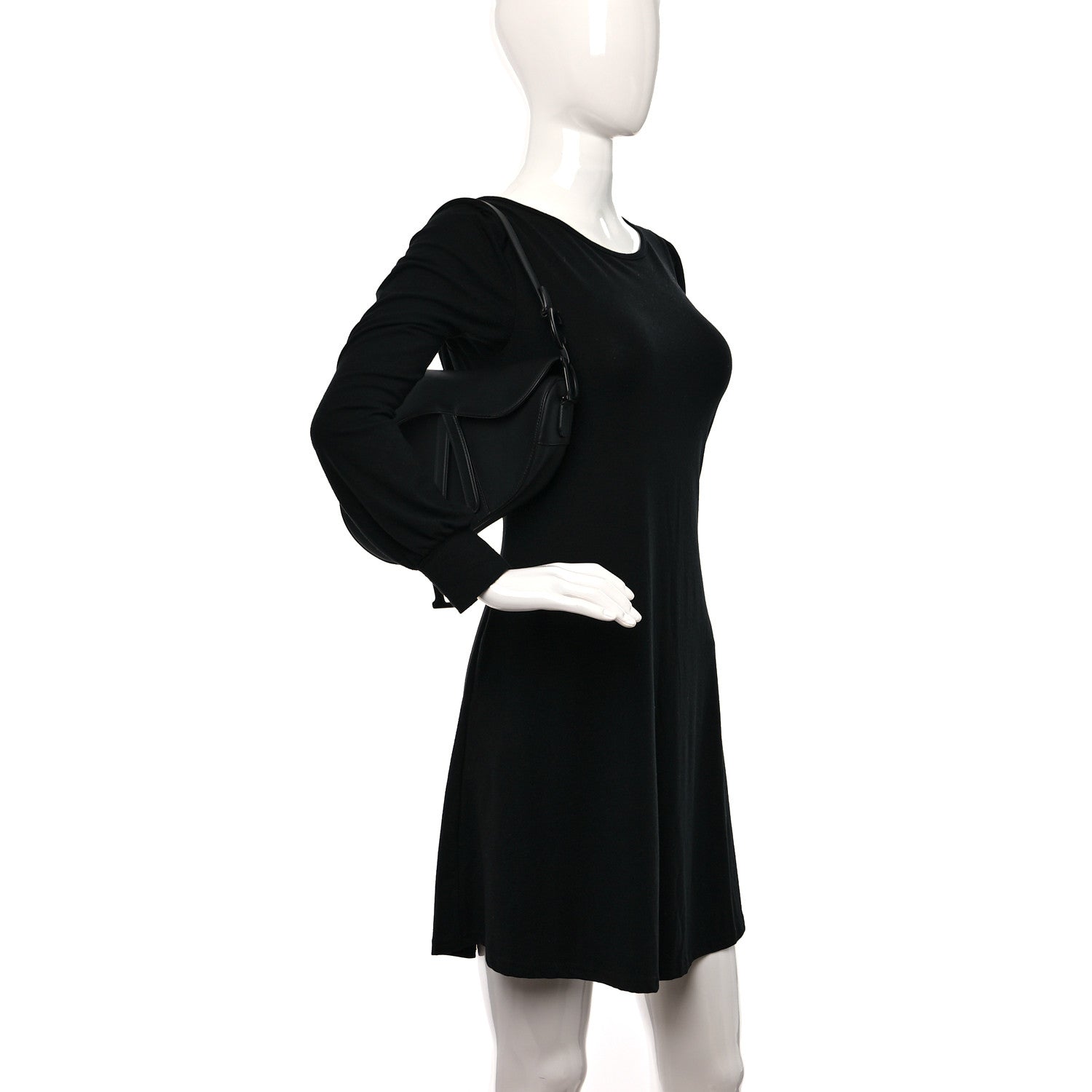 Christian Dior Ultra Matte Calfskin Saddle Bag Black 2 of 10