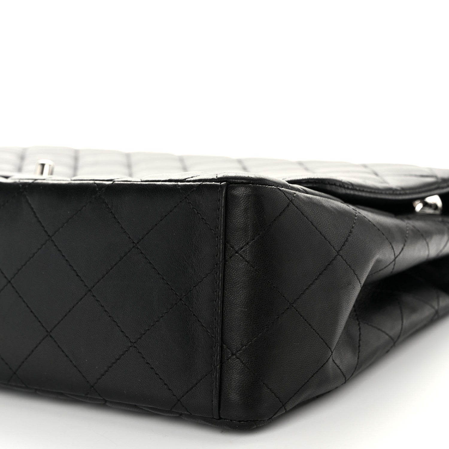Chanel Lambskin Quilted Maxi Single Flap Black 11 of 14
