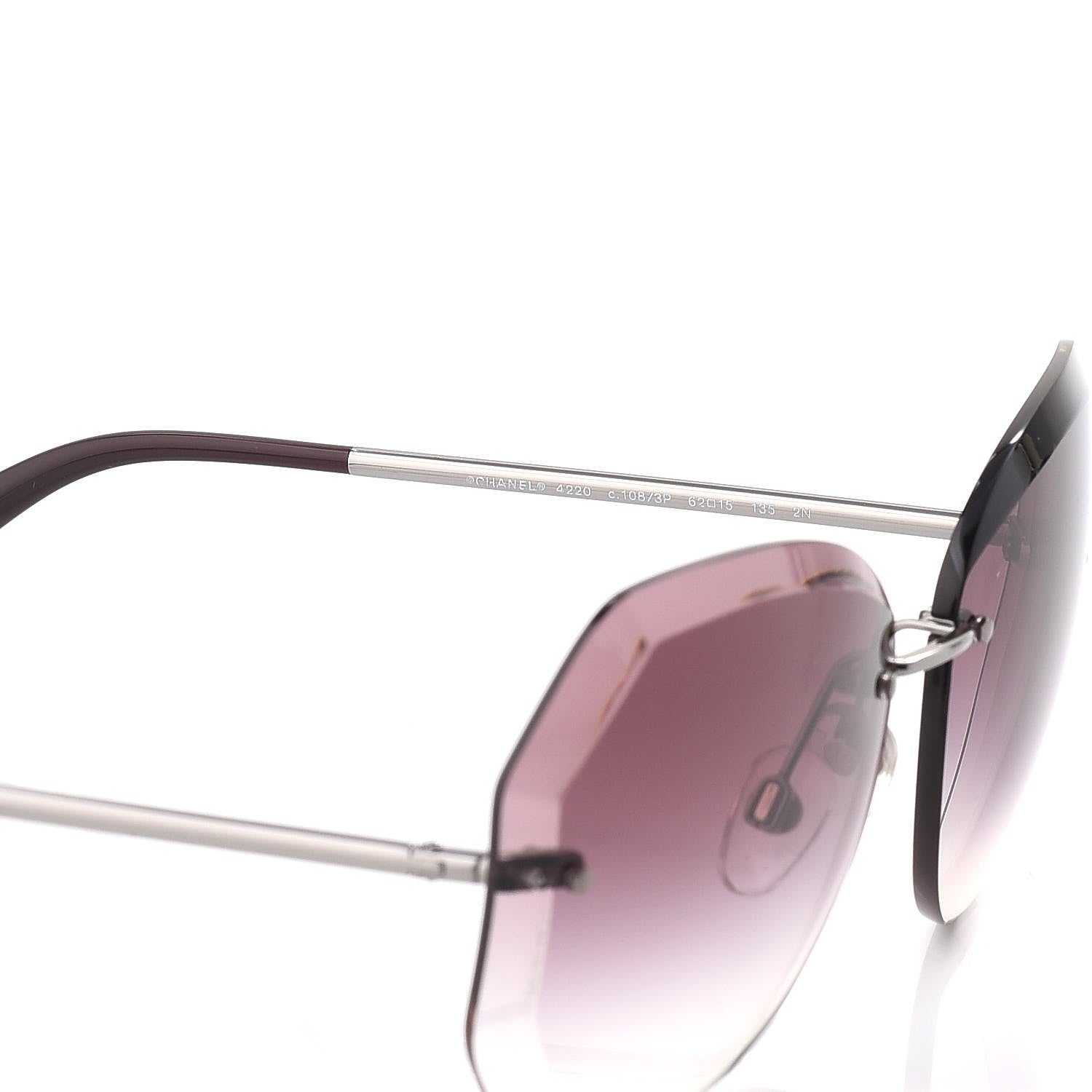 Chanel Metal Spring Round Sunglasses 4220 Pink 7 of 9