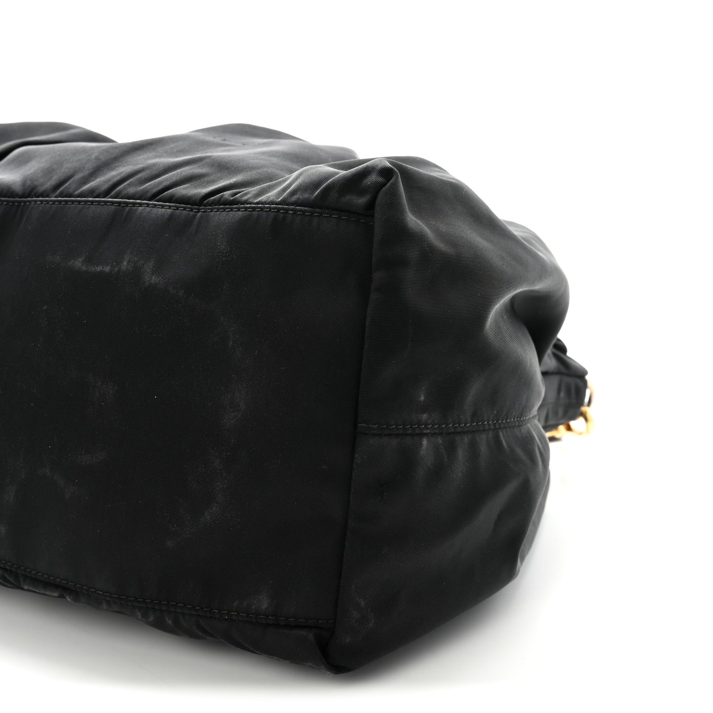 Tessuto Nylon Bow Shoulder Bag Black