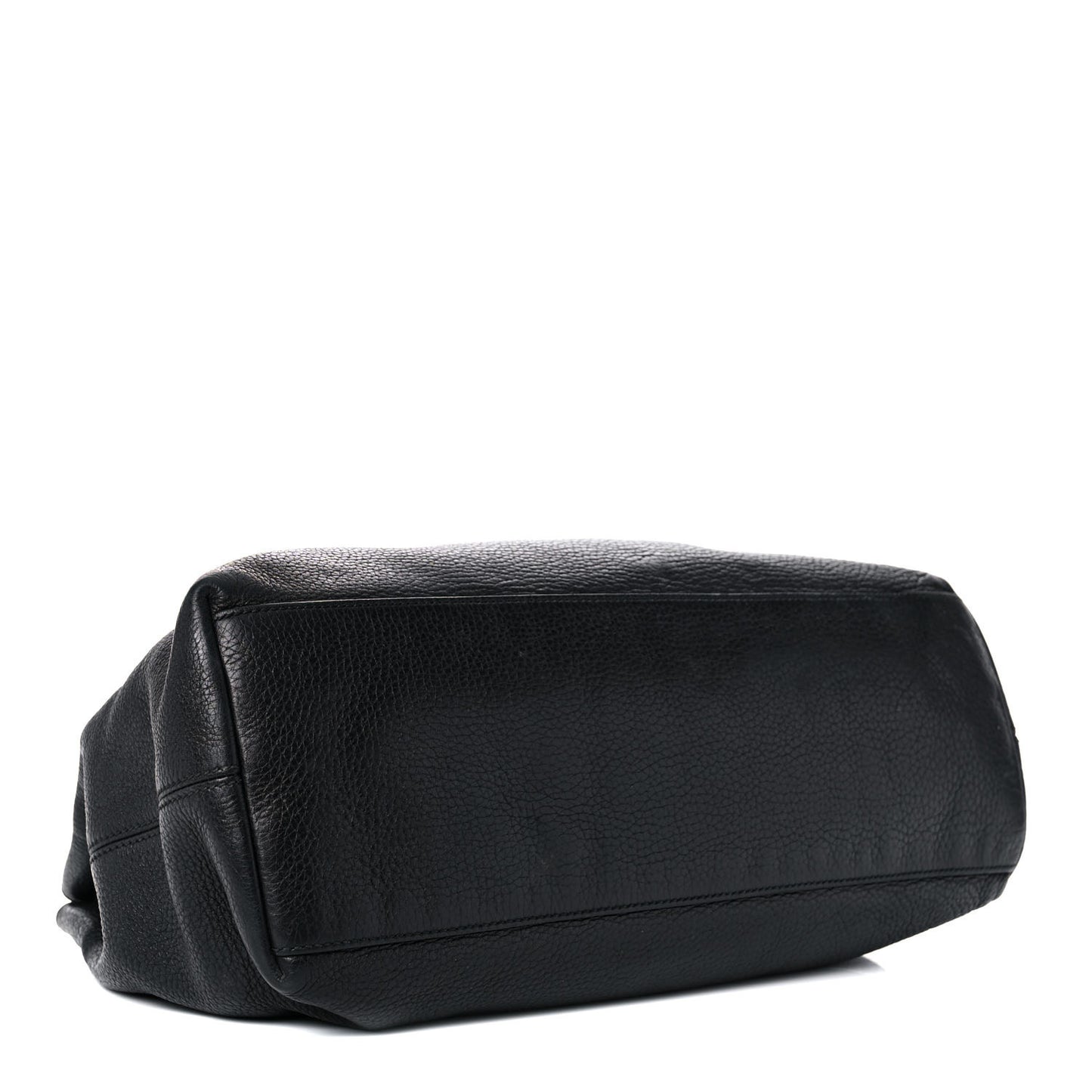 Pebbled Calfskin Medium Soho Chain Shoulder Bag Black