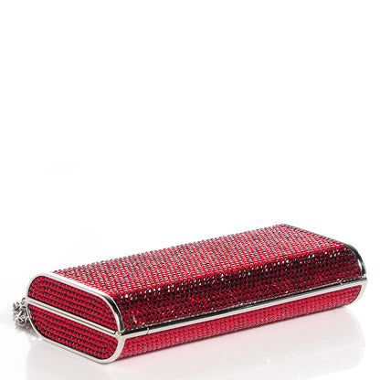 Judith Leiber Crystal Minaudiere Clutch Red 4 of 8