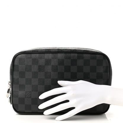 Louis Vuitton Damier Graphite Toilet Pouch GM 2 of 10