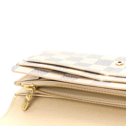Louis Vuitton Damier Azur Sarah Wallet NM 7 of 9
