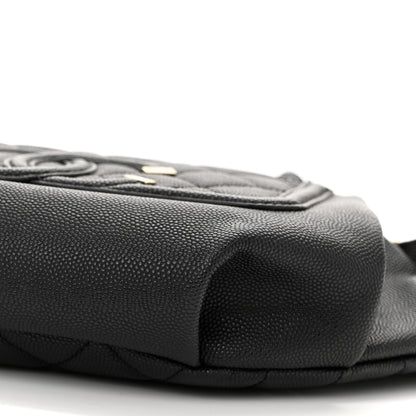 Chanel Caviar Quilted Filigree Waist Bag Black 10 of 10