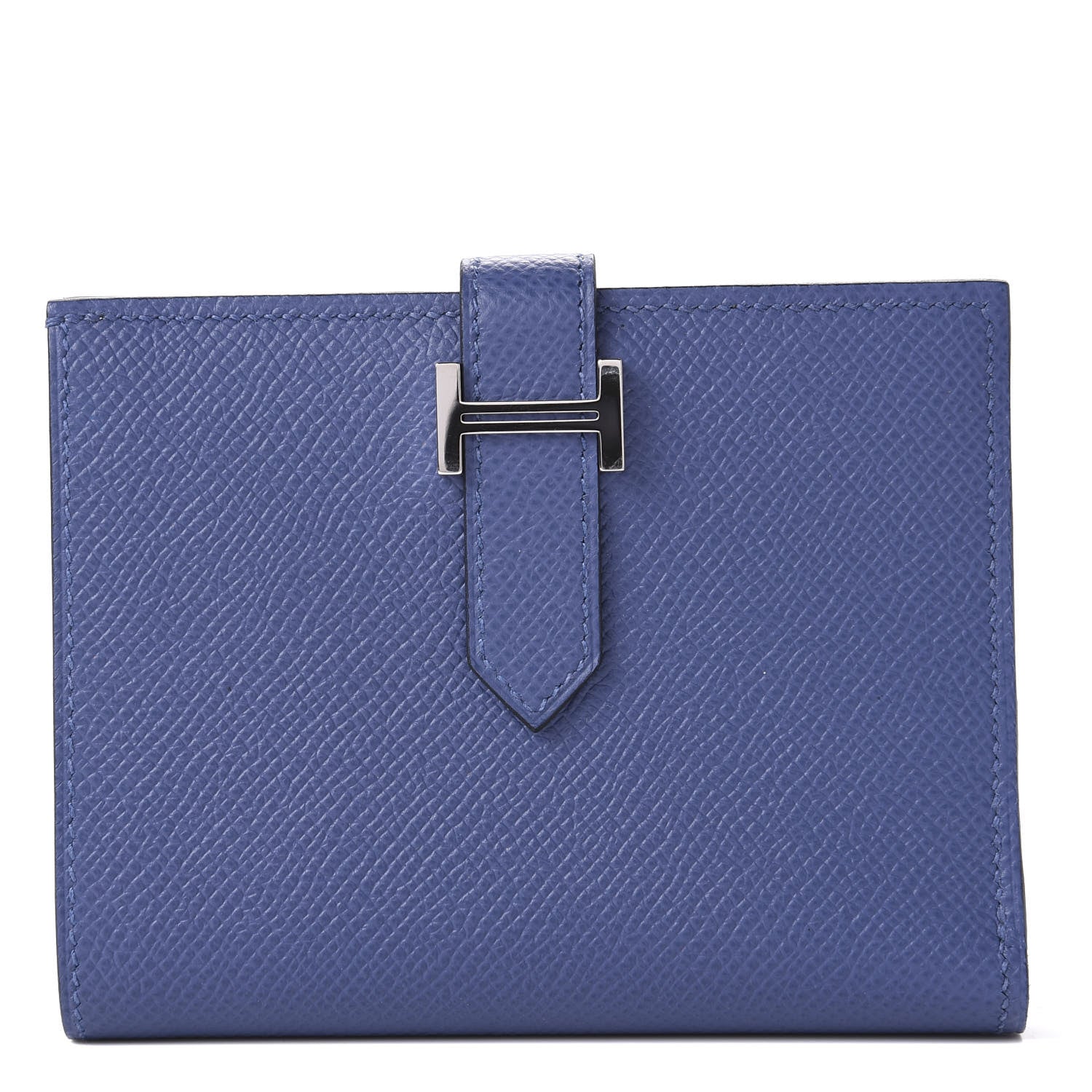 Hermes Epsom Bearn Compact Wallet Bleu Brighton 1 of 11