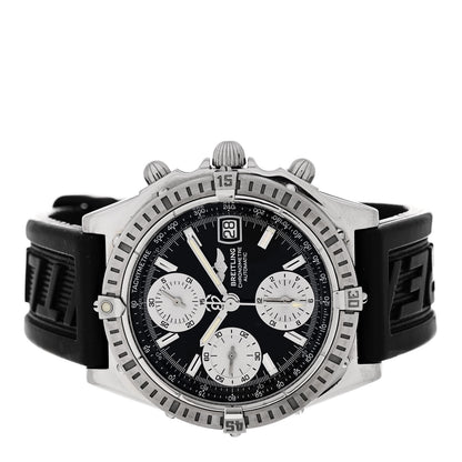 Breitling Stainless Steel Rubber 39mm Chronomat Automatic Watch Black A13352 2 of 4