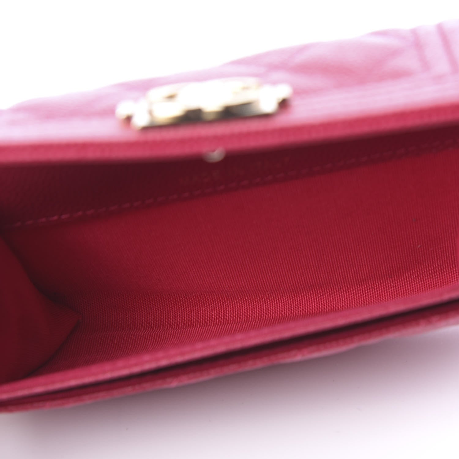Chanel Caviar Quilted Boy Flap Card Holder Fuchsia 4 of 8