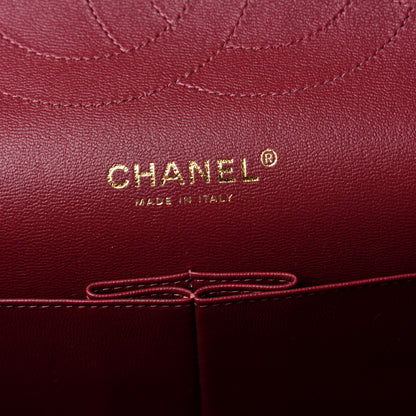 Chanel Lambskin Quilted Jumbo Double Flap Burgundy 6 of 11