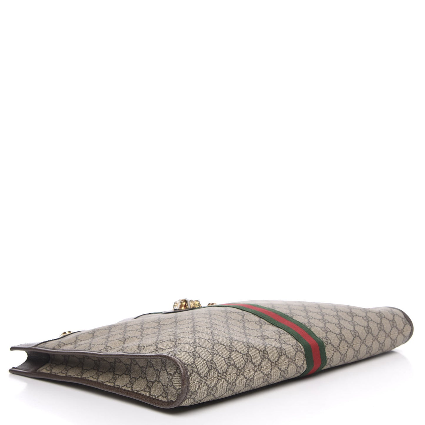 GG Supreme Monogram Large Rajah Chain Tote Beige New Acero