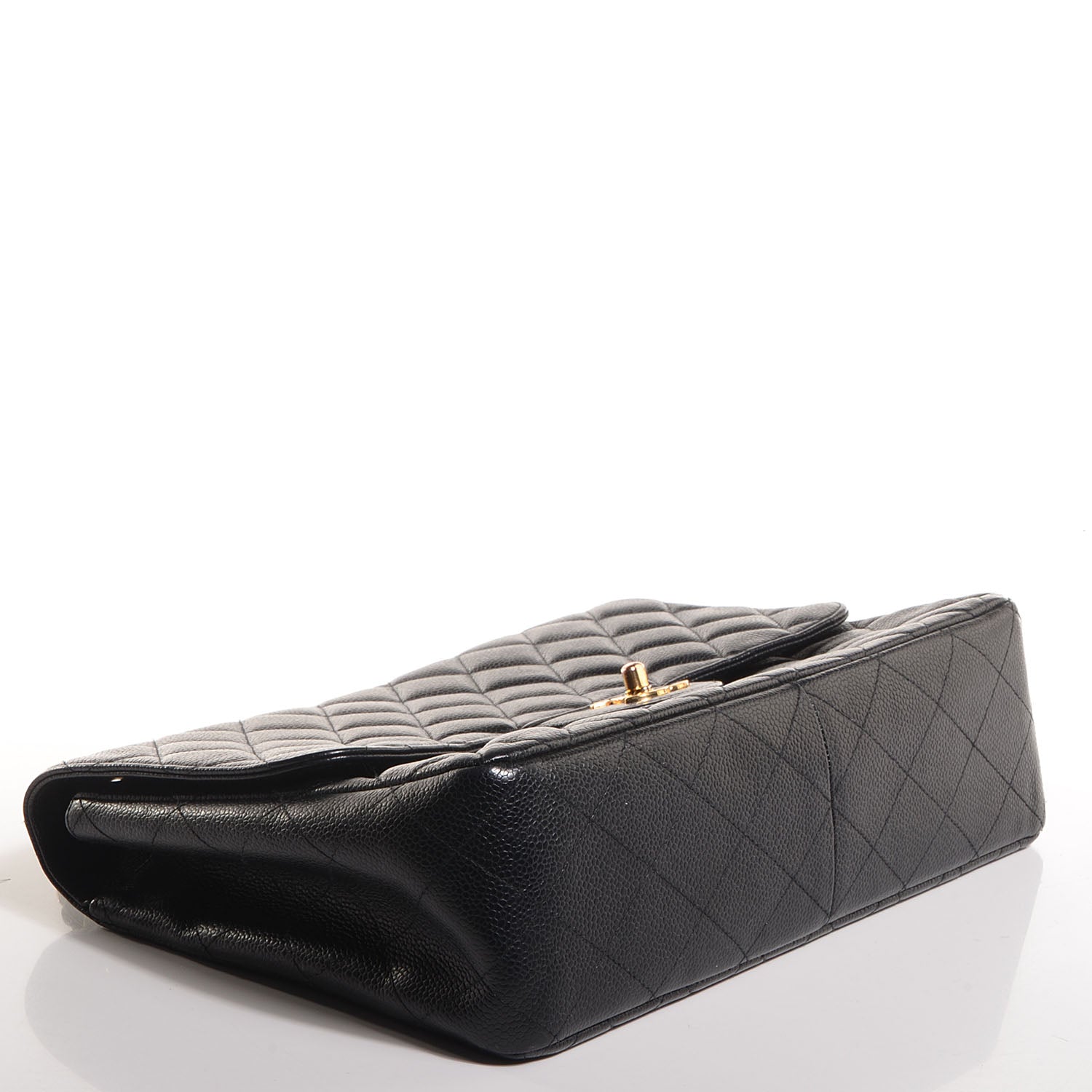 Chanel Caviar Quilted Jumbo Single Flap Black 4 of 7