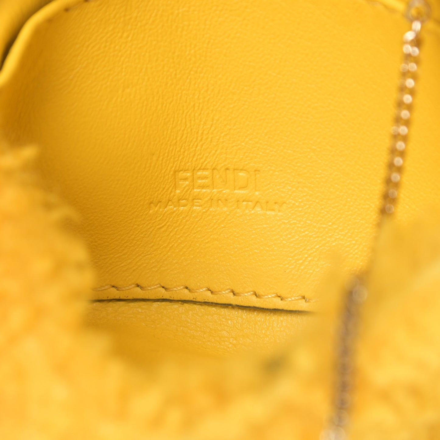 Shearling Vitello Grace Nano Baguette Charm Narciso