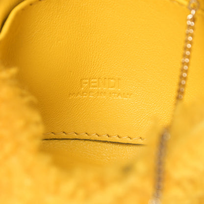 Fendi Shearling Vitello Grace Nano Baguette Charm Narciso 6 of 11