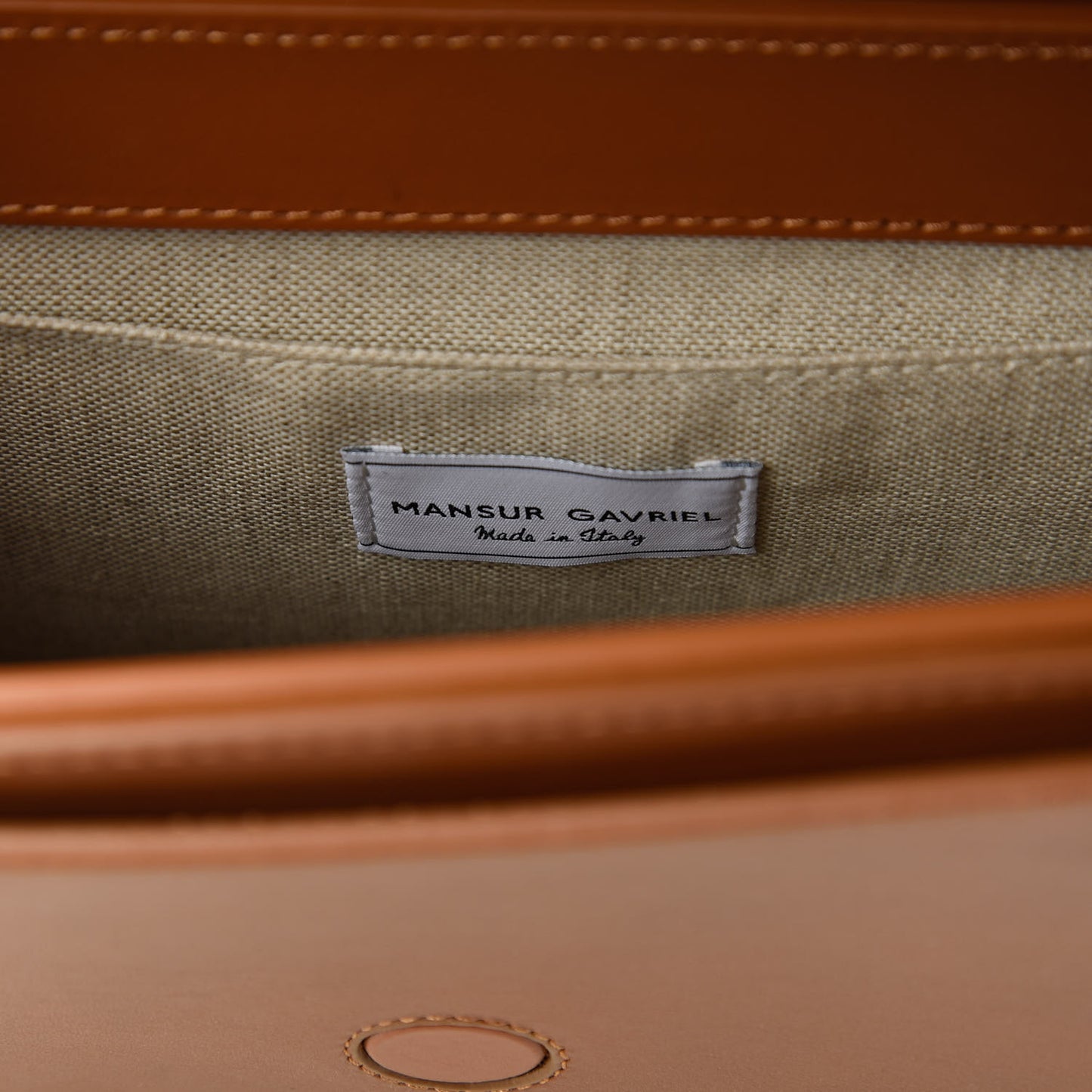 Calfskin Envelope Flap Crossbody Bag Saddle