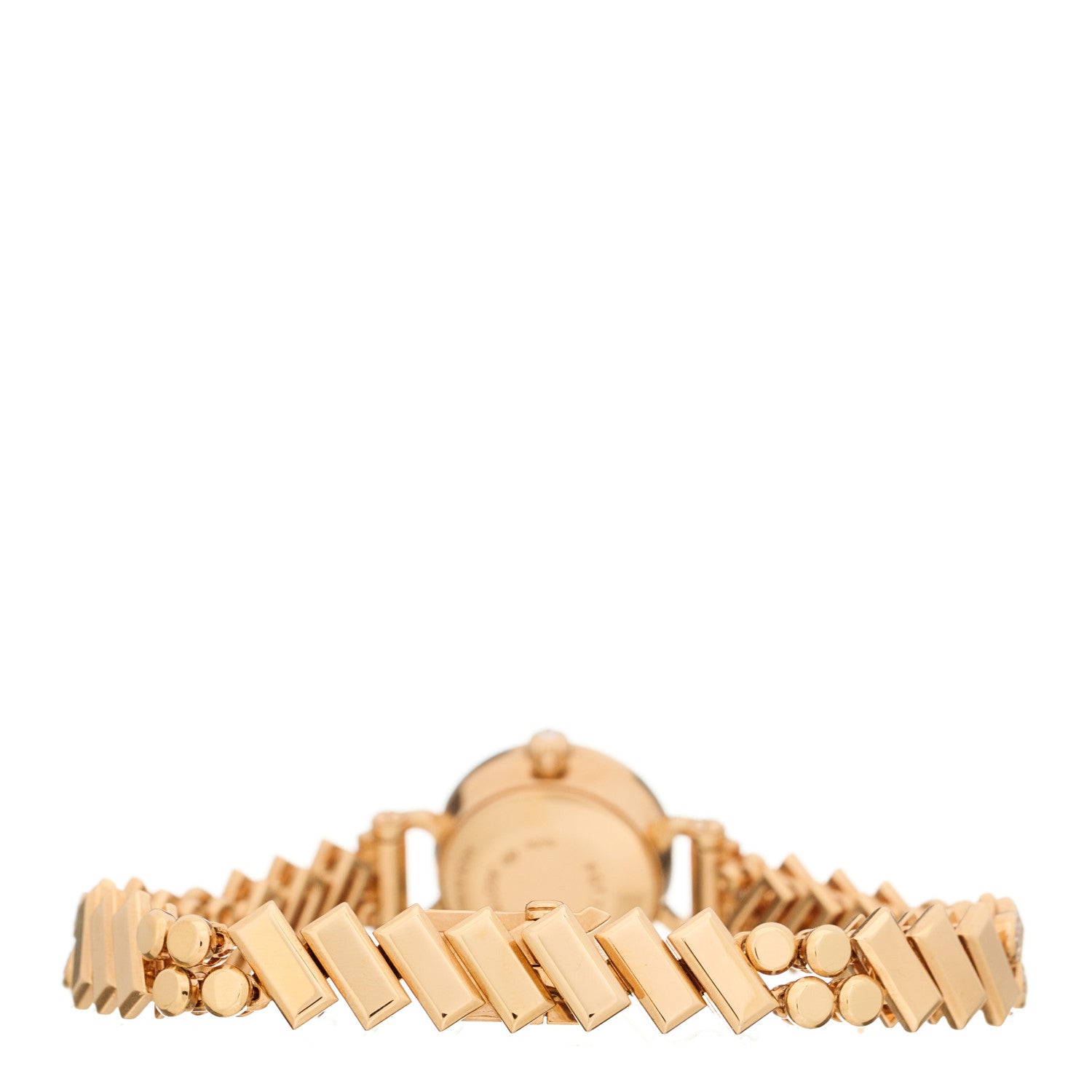 Hermes 18K Rose Gold Diamond Mother of Pearl 16mm Faubourg Polka Quartz Watch 3 of 5