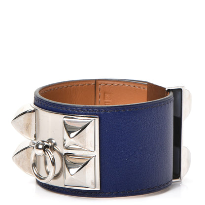 Hermes Swift Collier de Chien CDC Bracelet S Bleu Saphir 1 of 8