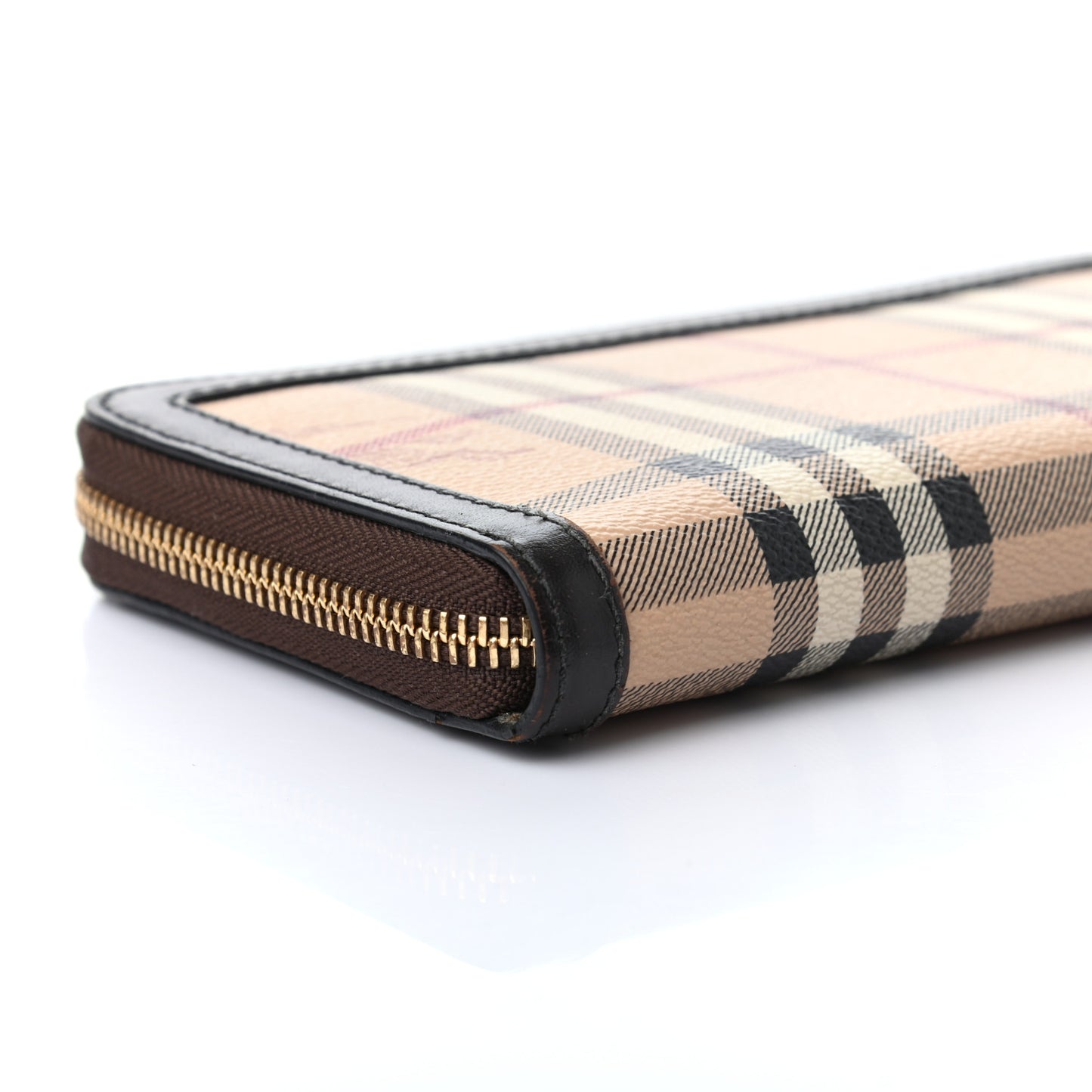 Haymarket Check Large Ziggy Zip Around Wallet Chocolate