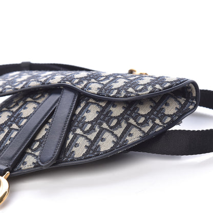 Christian Dior Oblique Saddle Belt Bag Blue 9 of 10