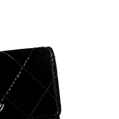 Chanel Patent Quilted Brilliant French Flap Wallet Black 17 of 17