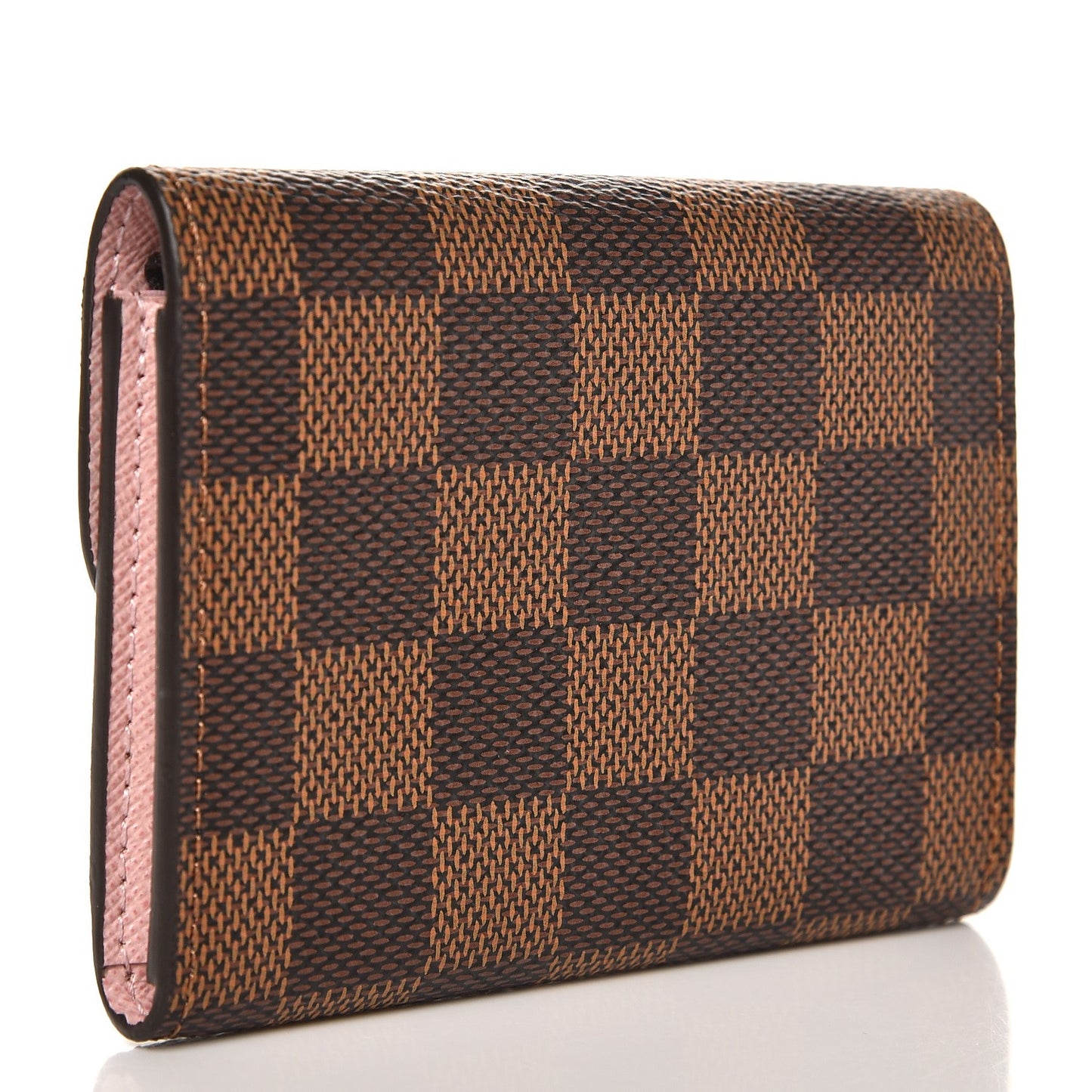 Damier Ebene Rosalie Coin Purse Rose Ballerine