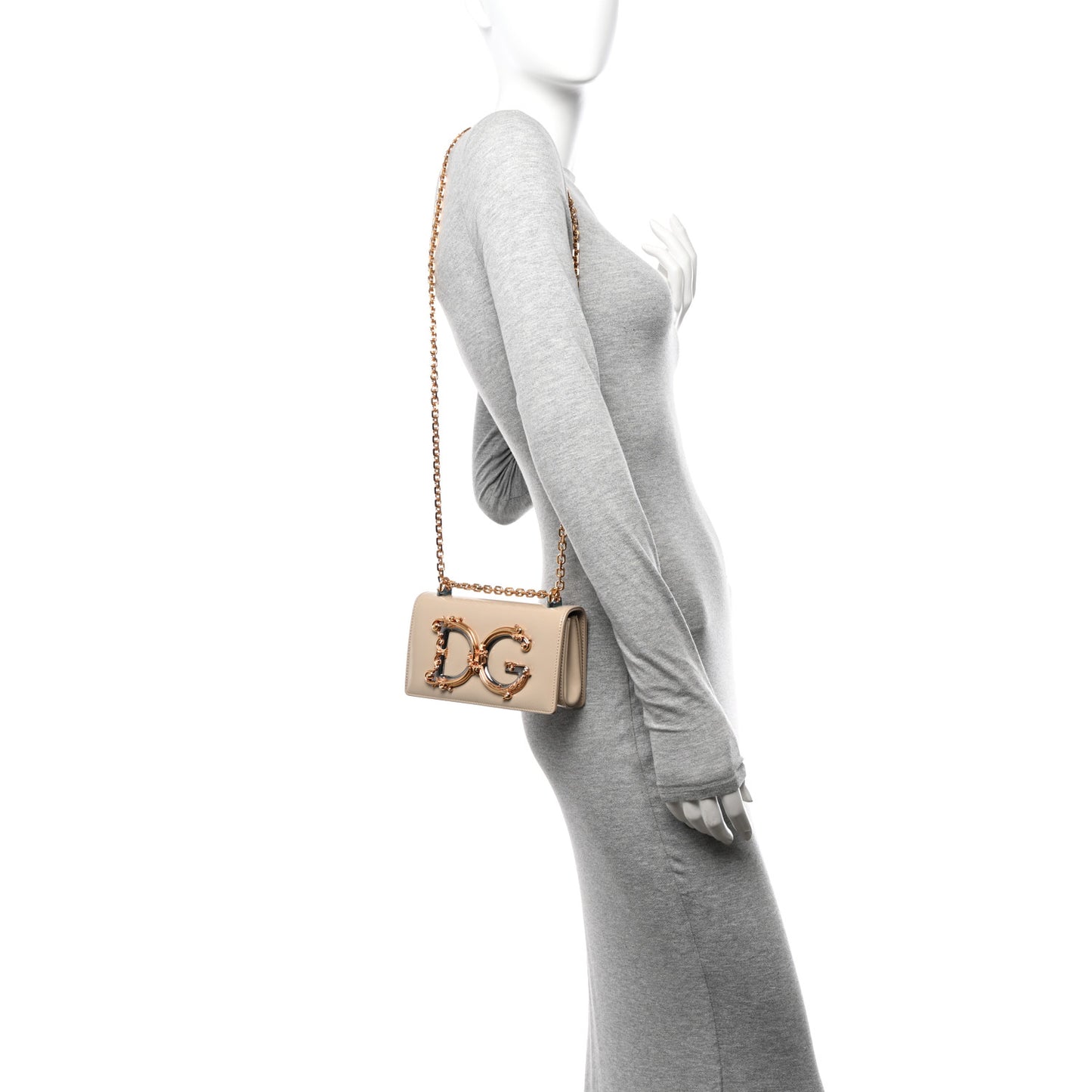 Patent DG Girls Shoulder Bag Cipria
